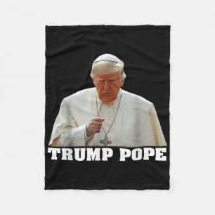 Cobertor De Velo Pope Trump Funny Trump Vaticano Christian Retro Ch