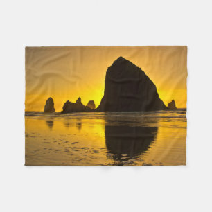 Cobertor De Velo Pôr do sol, Cannon Beach, Oregon, EUA