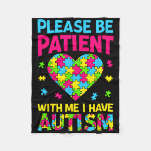 Cobertor De Velo Por Favor, Seja Paciente Comigo Eu Tenho Autismo P
