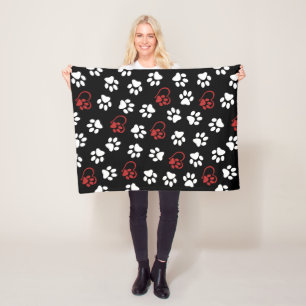 Cobertor De Velo Porcas, Patas-Cachorros, Patas-Pretas