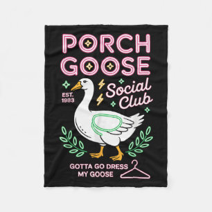 Cobertor De Velo Porch Goose Social Club Tem De Ir Vender O Meu Gan