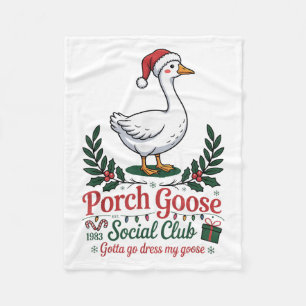 Cobertor De Velo Porch Goose Social Club Tem Que Ir Vestir Meu Gato