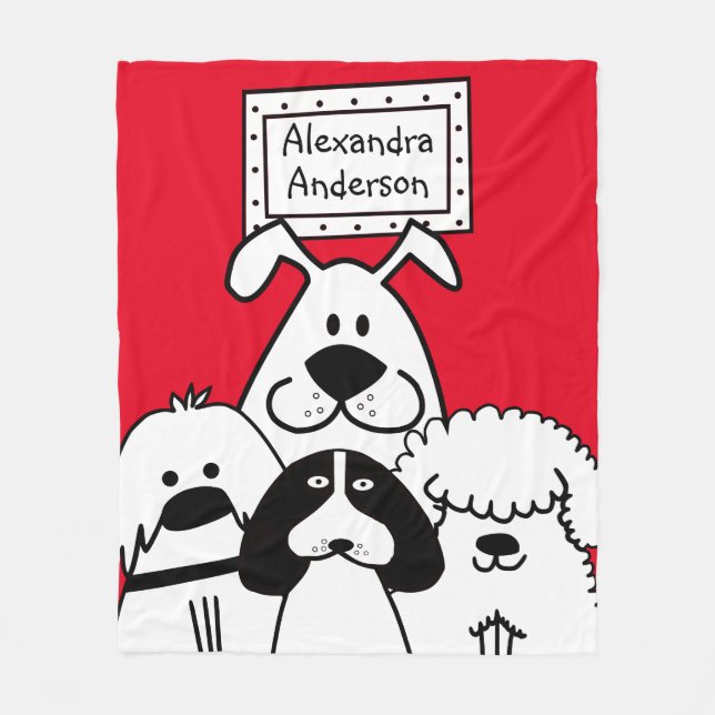 Cobertor De Velo Porco Cachorro Personalizado (Frente)