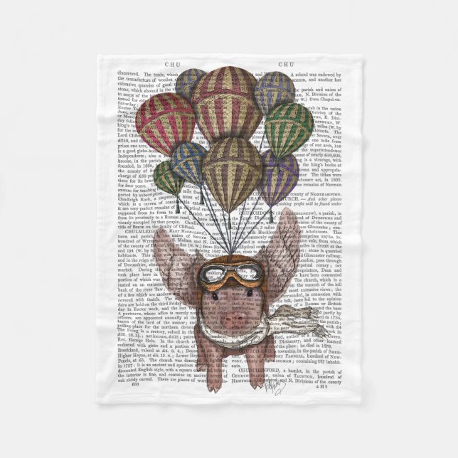 Cobertor De Velo Porco em chamas (Frente)