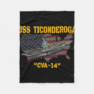 Cobertor De Velo Porta-Aviões Uss Ticonderoga Cva-14 Veteranos D