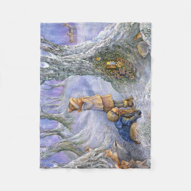 Cobertor De Velo "Porta de Fada" Pequeno Folheto de Folha (Frente)