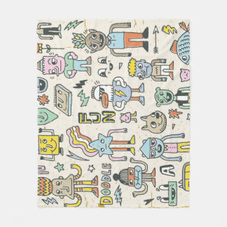 Cobertor De Velo Portas de Wacky: Conjunto de Caracteres de Vintage