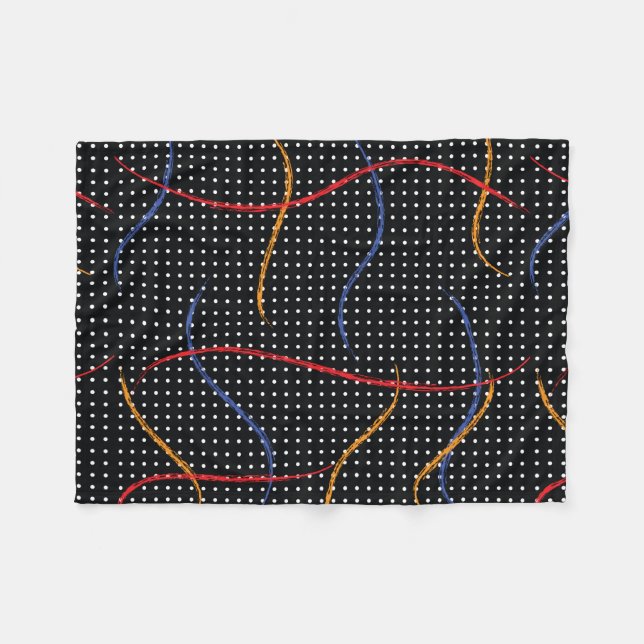 Cobertor De Velo Portas e Splatter de Pintura Retroativa (Frente (Horizontal))