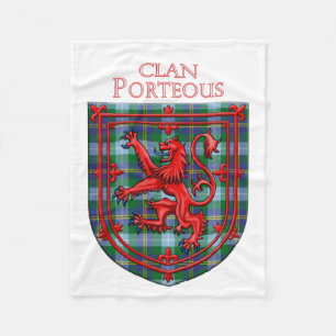 Cobertor De Velo Porteous Tartan Scottish Xadrez Lion Rampant