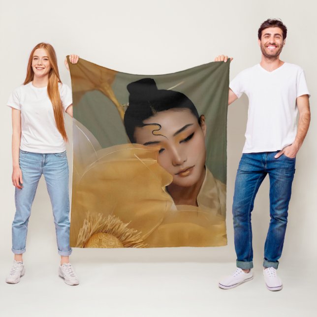 Cobertor De Velo Portrait Geji GaiGai Chinese Dance (In Situ)