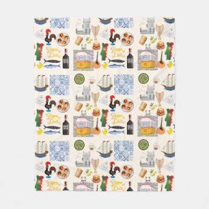 Cobertor De Velo Portugal - Símbolos Viagem Amantes