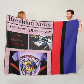 COBERTOR DE VELO PÓS COSTUME FLEER BLANKET!