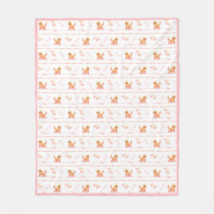 Cobertor De Velo Posh Doodle Love Fleece Blanket
