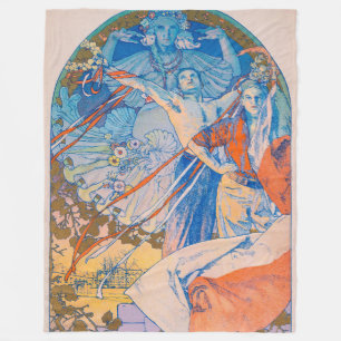 Cobertor De Velo Poster de Alphonse Mucha para o Festival de Sokol 