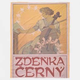 Cobertor De Velo Poster de Zdenka Cerny por Alphonse Mucha