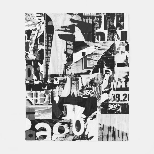 Cobertor De Velo Posters de propaganda de rua torn (Frente)