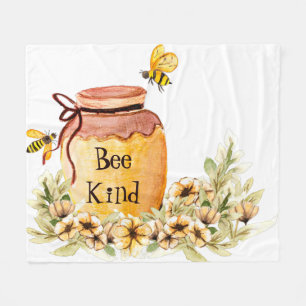 Cobertor De Velo Pote de mel bee kind