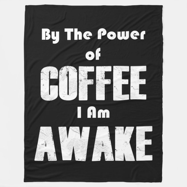 Cobertor De Velo Potência do café (em branco) (Frente)