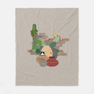 Cobertor De Velo Potes Clay Fleece Blanket