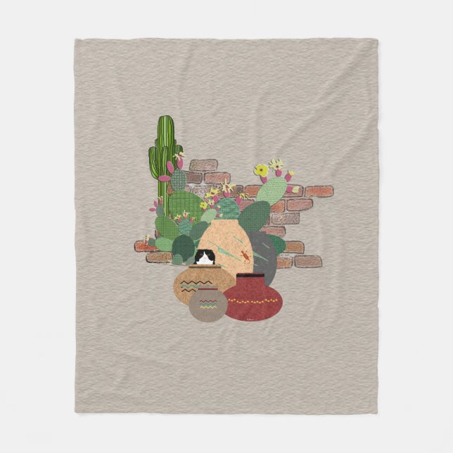 Cobertor De Velo Potes Clay Fleece Blanket (Frente)