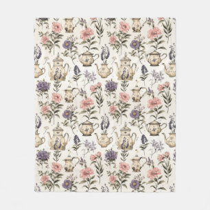 Cobertor De Velo Potes e flores de chá em vinheta