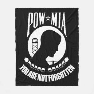 Cobertor De Velo "POW MIA Fleece Blanket