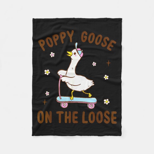 Cobertor De Velo Ppy Goose On The Loose Funny Birthday Matching Fam (Frente)