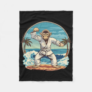 Cobertor De Velo Praia de Karate Monkey Kickboxing Jiu-jitsu Mma Ma