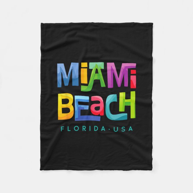 Cobertor De Velo Praia de Miami (Frente)
