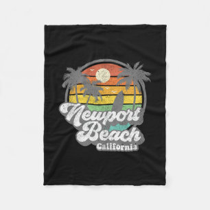 Cobertor De Velo Praia de Newport Beach Califórnia Ca Surf Retro Vi