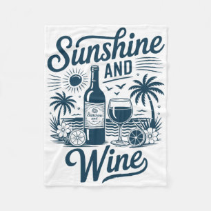 Cobertor De Velo Praia de Vinho e Sol Retro Férias Vintage Anos 70
