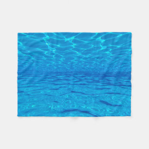 Cobertor De Velo Praia festas azuis sol oceano piscina pop