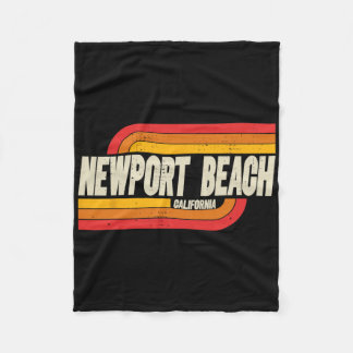 Cobertor De Velo Praia Newport Califórnia Ca Cidade Vintage 