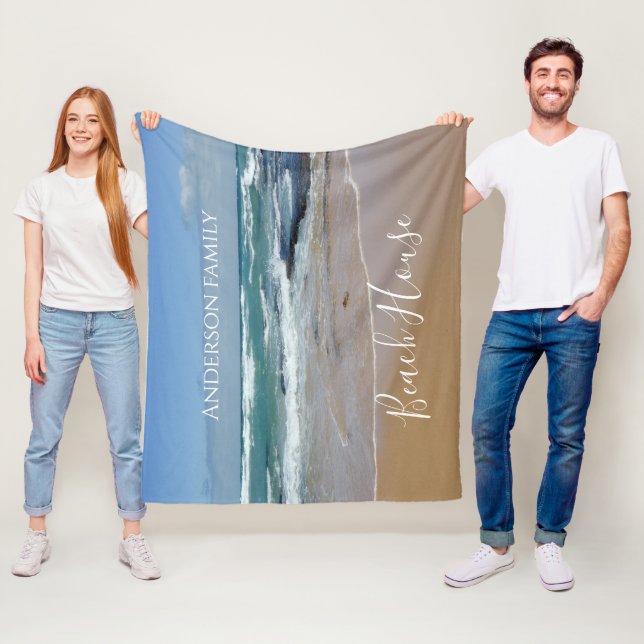 Cobertor De Velo Praia Personalizada do Oceano (In Situ)