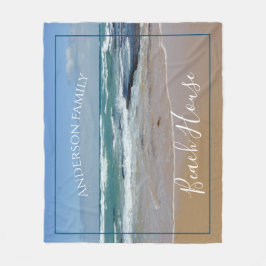 Cobertor De Velo Praia Personalizada do Oceano