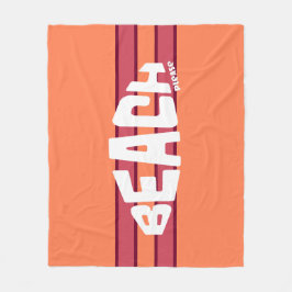 Cobertor De Velo Praia, por favor, Coral e rosa, riscado