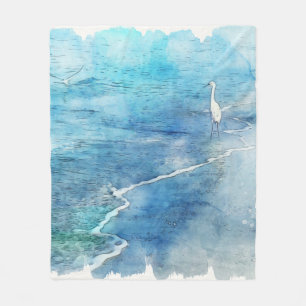 Cobertor De Velo Praia tropical em Azul Aqua Turquoise