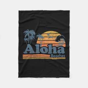 Cobertor De Velo Praias Aloha Havaí Vintage Praia Surf Retro H