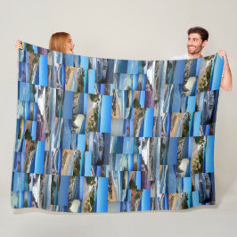 Cobertor De Velo Praias Numa Colagem De Fotografias,