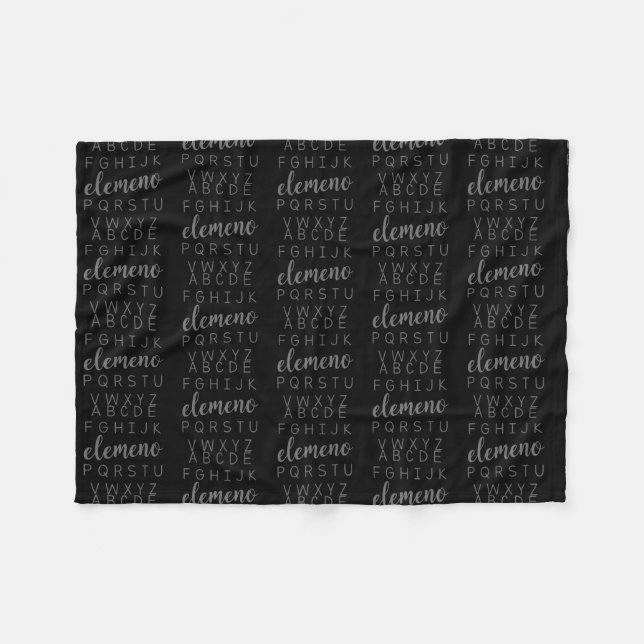 Cobertor De Velo Pré-escola do Alfabeto ABC Elemeno (Frente (Horizontal))