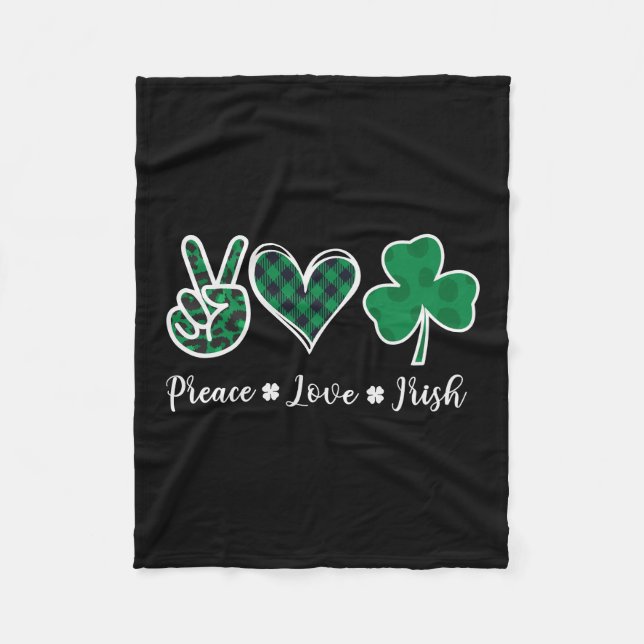 Cobertor De Velo Preace Love Irlandês (Frente)