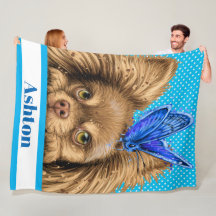 Precioso Chihuahua Fleece Blanket