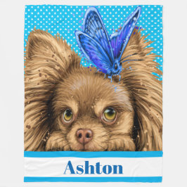 Cobertor De Velo Precioso Chihuahua Fleece Blanket