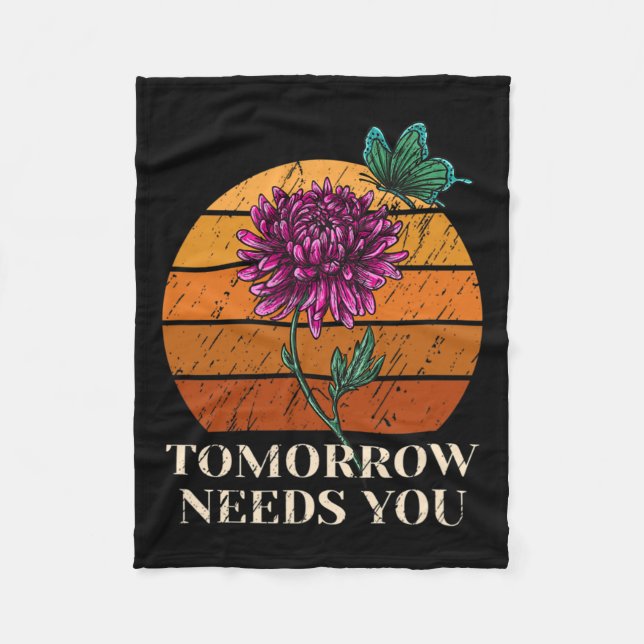 Cobertor De Velo Precisa De Sensibilização Para O Suicídio Na Saúde (Frente)