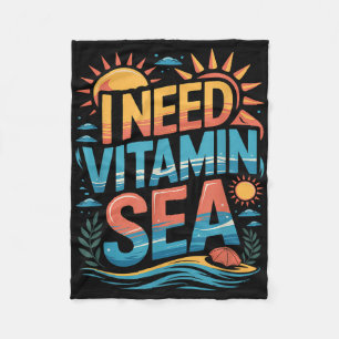 Cobertor De Velo Preciso do Mar de Vitaminas Vibes de Férias de Ver