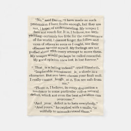 Cobertor De Velo Preconceito e Orgulho de Texto de Cotação de Livro