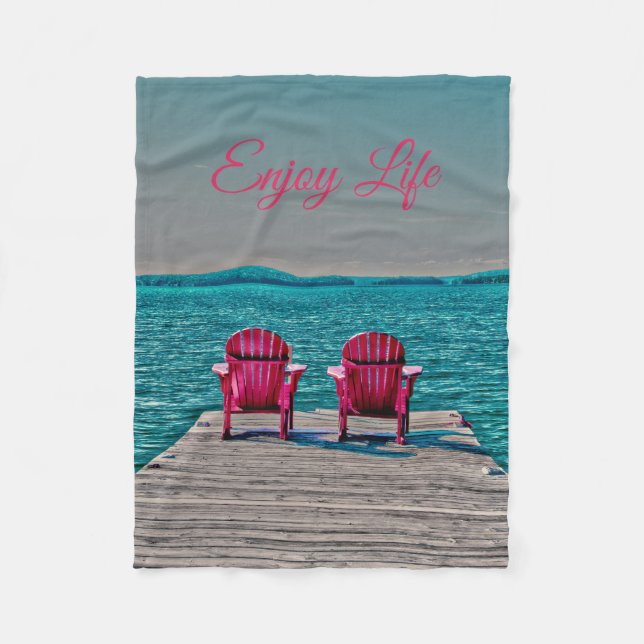 Cobertor De Velo Prefeituras de Praia Aproveitam o Lago Rustico de  (Frente)