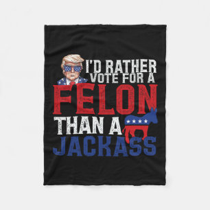 Cobertor De Velo Preferencialmentes Votam Por Um Felon Que Um Jack 