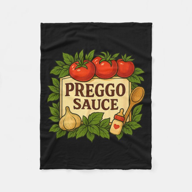 Cobertor De Velo Preggo Sauce Costume Funny Pregnancy Announcement  (Frente)