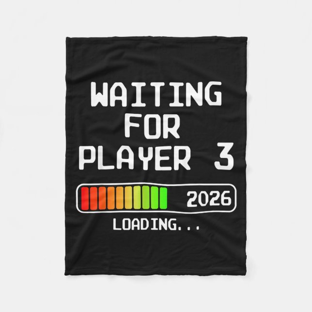 Cobertor De Velo Pregnancy Announcement 2026 Waiting For Player 3 D (Frente)